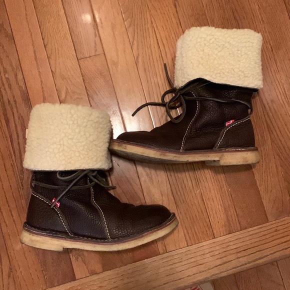 Sz 41 Silkeborg Wool lined Leather outer Duckfeet boots - Picture 6 of 8